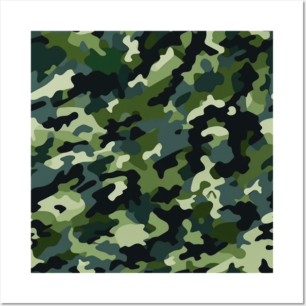 CADPAT camo pattern green Wall Art by Pixelyx